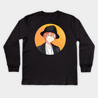 Akito Shinonome Kids Long Sleeve T-Shirt